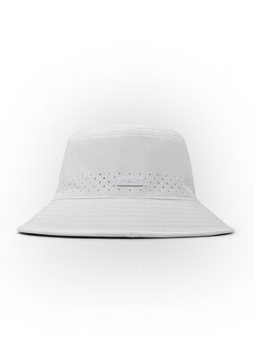 Melin CADDY HYDRO White Performance Bucket Hat Alys Beach Club Logo Classic
